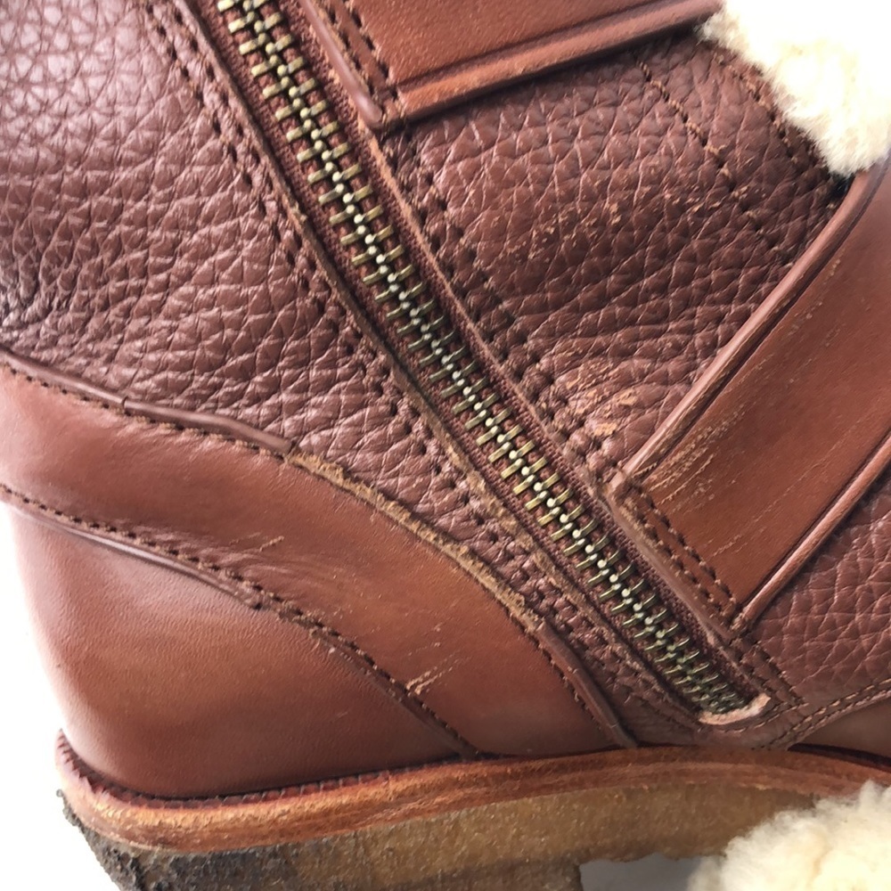 Coach Preston Brown Leather Ankle Boots 6.5 - Picture 13 of 16